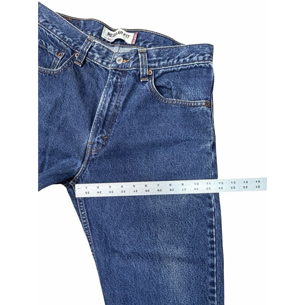 Levi’s 505 Regular Fit Straight Leg Blue Denim Jeans Men’s 34x30 Year 2009 Levis - Picture 12 of 15